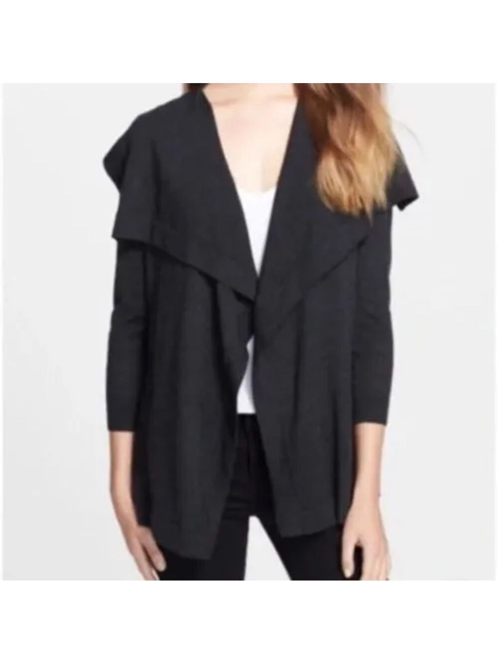 Theory Womens Gray Wool Maritza B New Steady Cardigan Sweater Large - Picture 5 of 5
